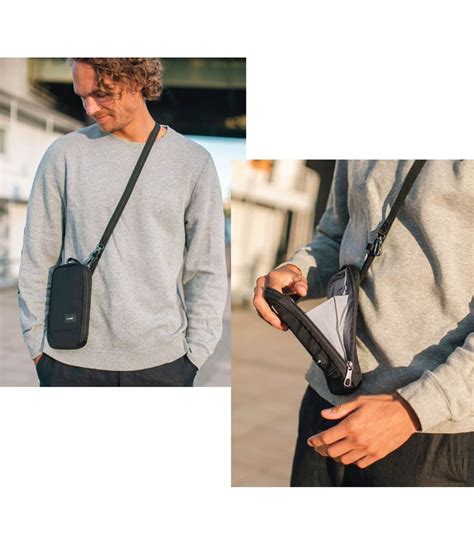 pacsafe rfid blocking mini crossbody bag|rfid safe crossbody.